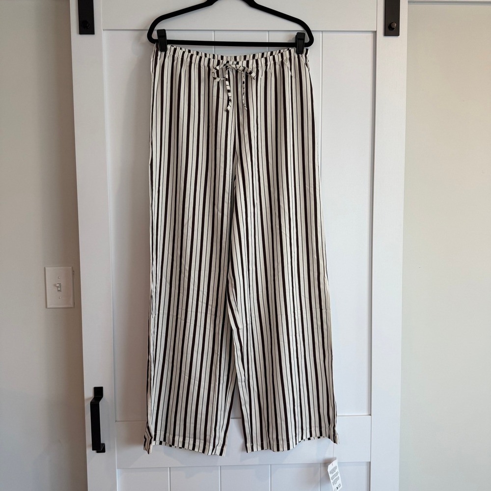 NWT‎ ASOS Design Striped Wide Leg Lounge Pants Size M
